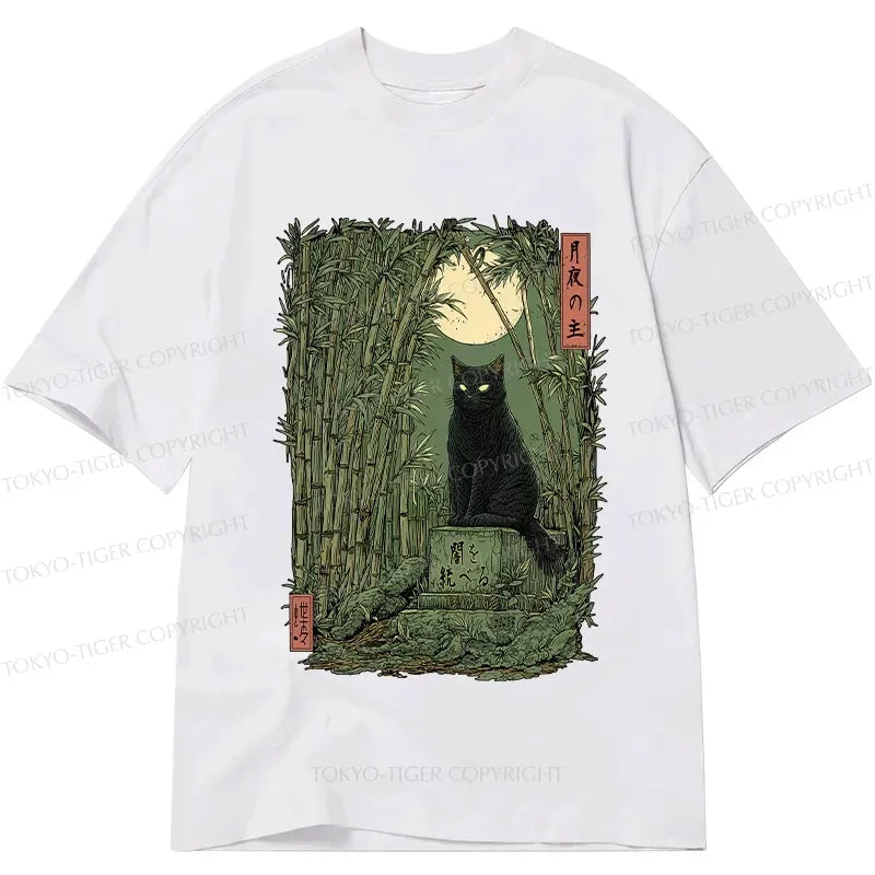 Kyoto-Lion Black Cat In The Bamboo Forest Classic T-Shirt