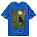 Super Soft Black Cat Tee for Everyday Casual