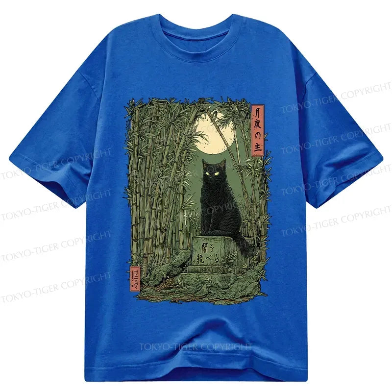 Super Soft Black Cat Tee for Everyday Casual