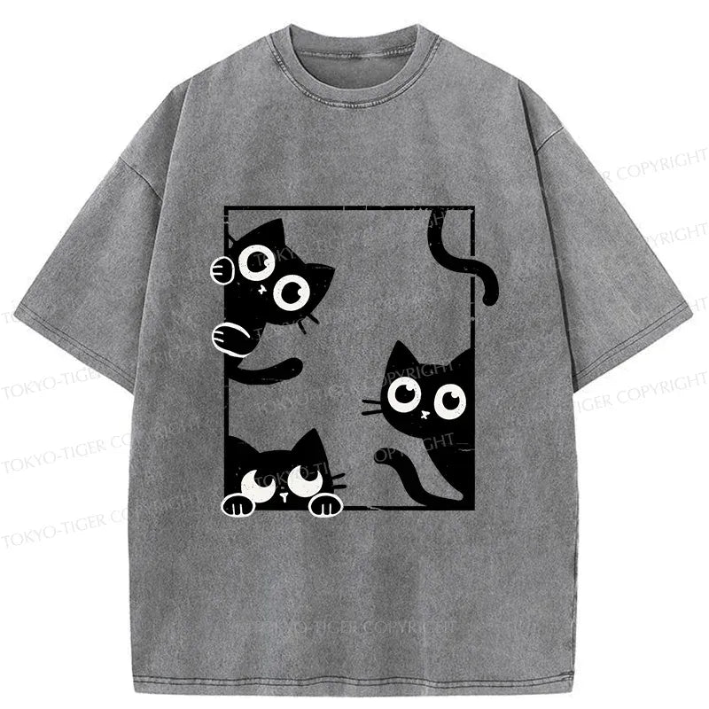Japanese washed t-shirt for streetwear on sale