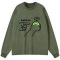 Japanese vintage frog long sleeve t-shirt