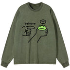 Japanese vintage frog long sleeve t-shirt