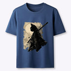 Cat Samurai T-Shirt for Daily Wear