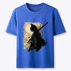 Cat Samurai T-Shirt for Daily Wear