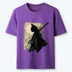 Trendy Cat Samurai T-Shirt for Summer