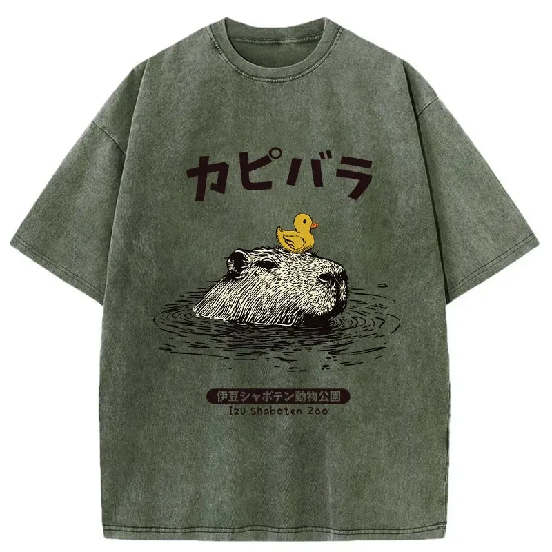 Kyoto Capybara T-Shirt Gift for Him