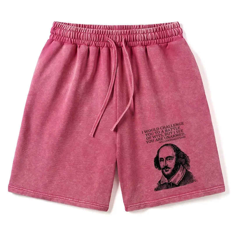 Kyoto-Lion Your Intelligence Is Inferior To Mine Washed Shorts