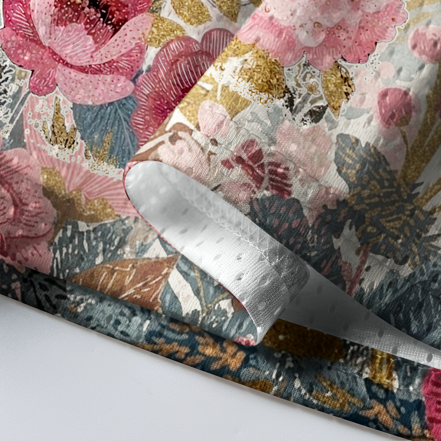 Kyoto-Lion Moon Floral Cottagecore Rabbit Mesh Jersey