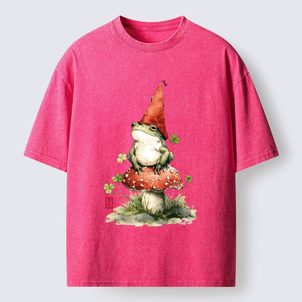Washed Japanese Vintage T-Shirt for Daily Wear