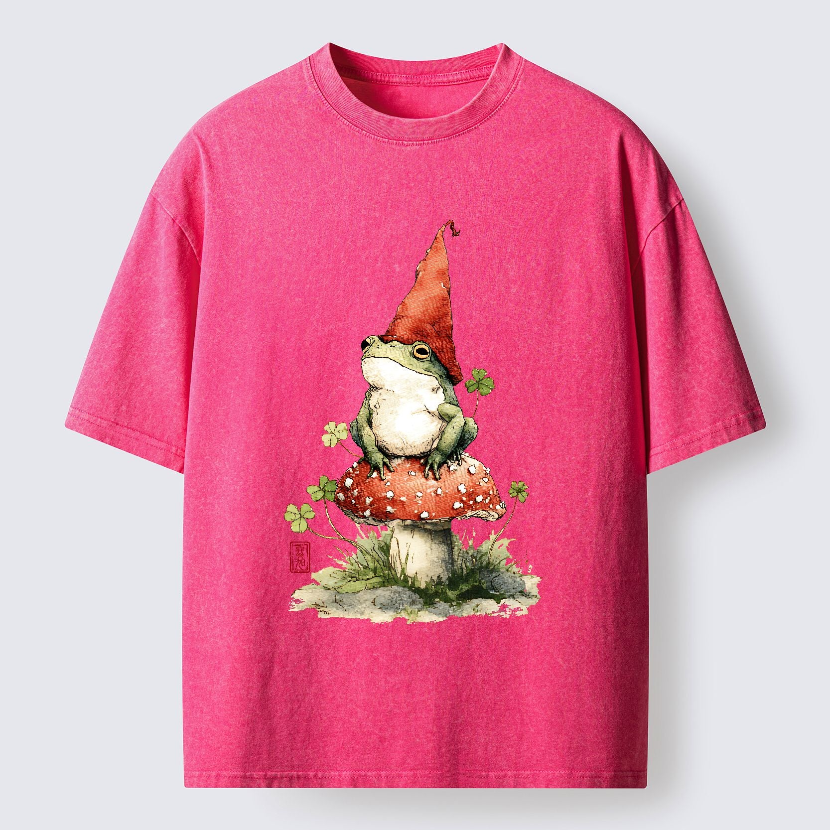 Washed Japanese Vintage T-Shirt for Daily Wear