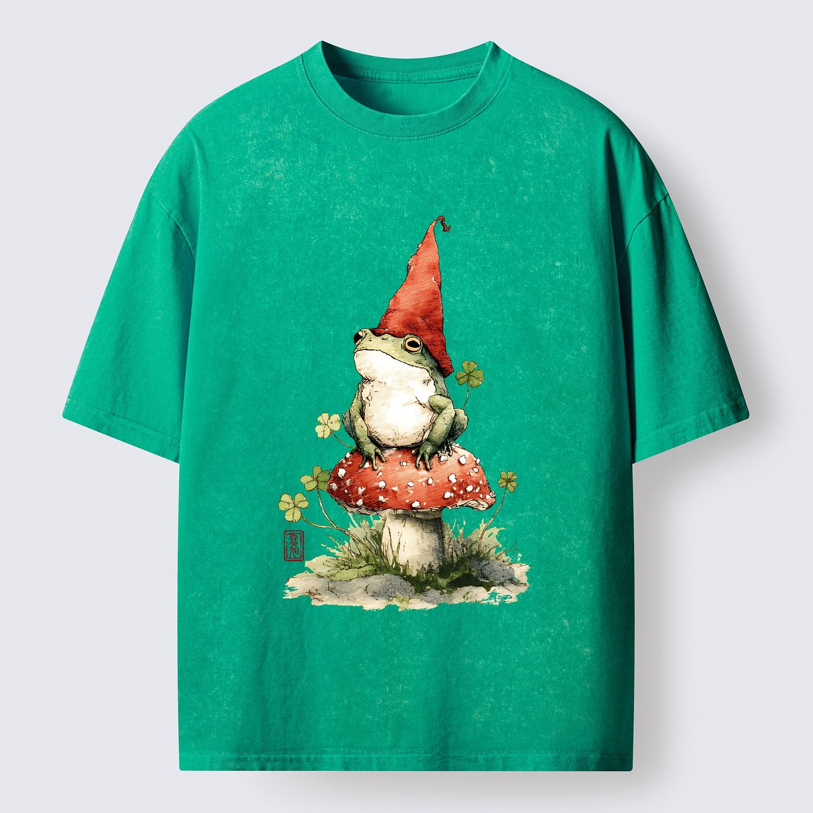 Kyoto-Lion Not A Leprechaun, Still Lucky Washed T-Shirt