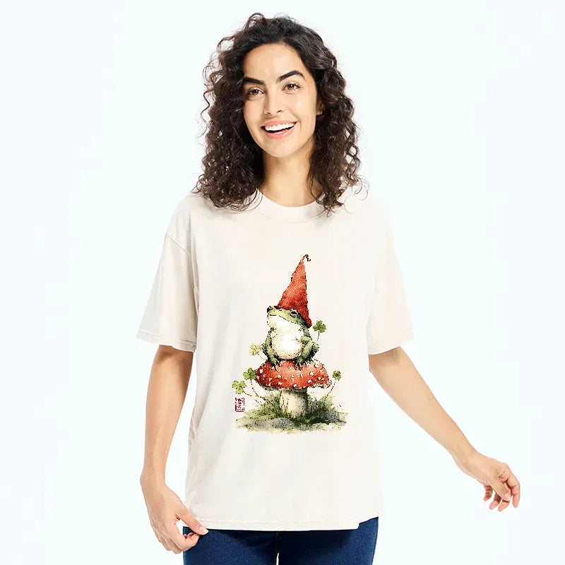 Kyoto-Lion Not A Leprechaun, Still Lucky Washed T-Shirt