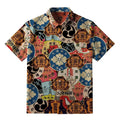 Japanese Amulet Button-up Shirt for Daily Wear