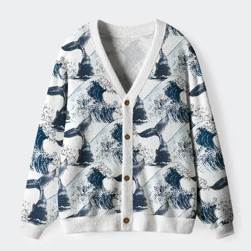 Vintage Ukiyo-e Cardigan for Street Style