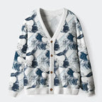 Vintage Ukiyo-e Cardigan for Street Style