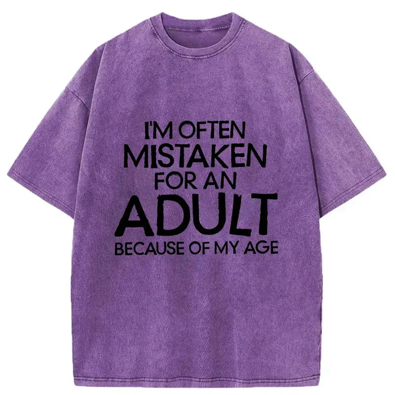 Japanese vintage washed t-shirt for daily wear