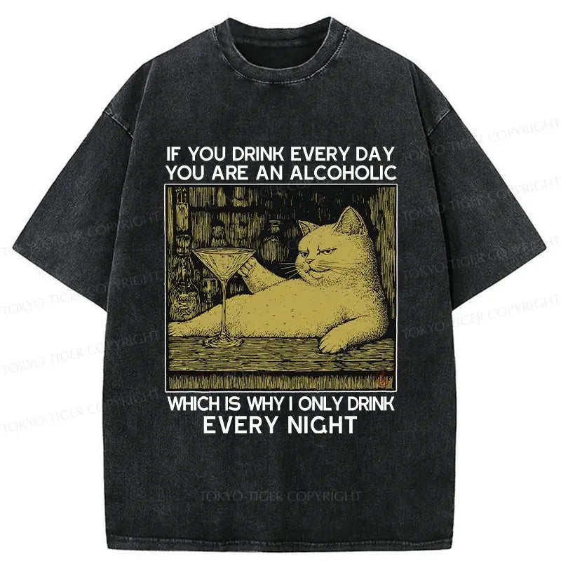 Japanese vintage washed t-shirt for daily wear