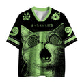 japanese cat mesh jersey gift idea