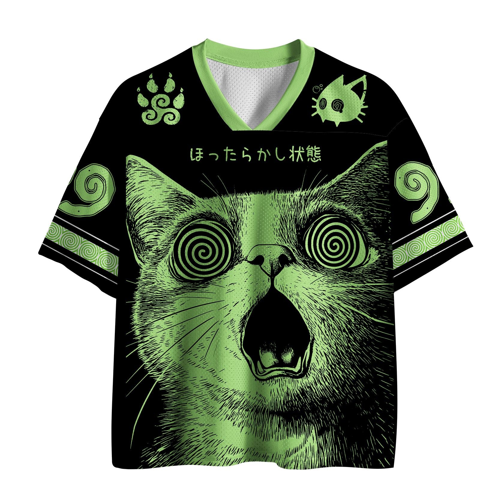 japanese cat mesh jersey gift idea