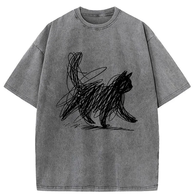 kyoto lion washed tee for daily wear