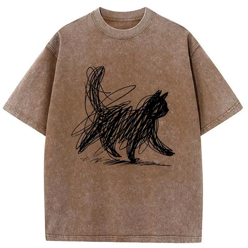 kyoto lion washed tee for daily wear