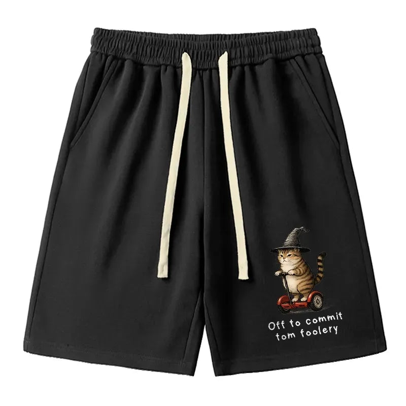 Cat Riding Segway Shorts for Vacation Gift