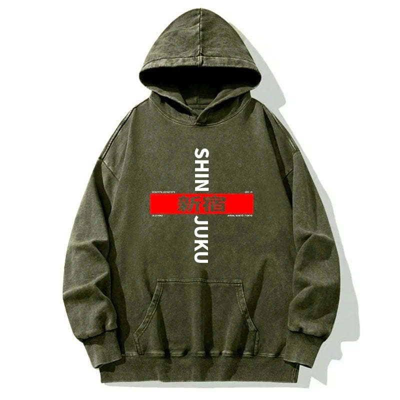 Kyoto-Lion Shinjuku Prefecture Japan Washed Hoodie