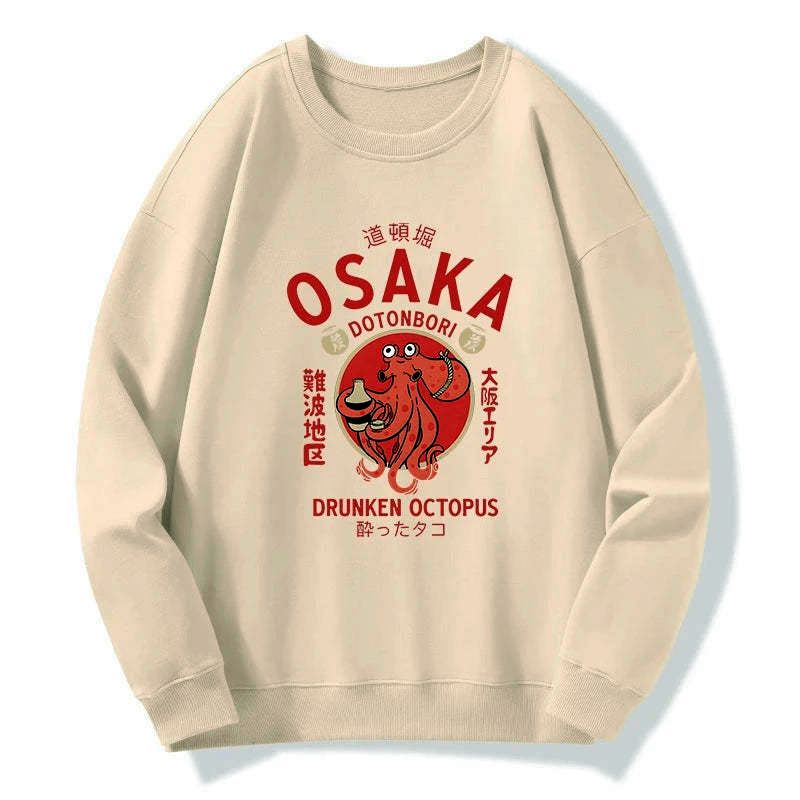 Drunken Octopus Japan Sweatshirt Free Shipping
