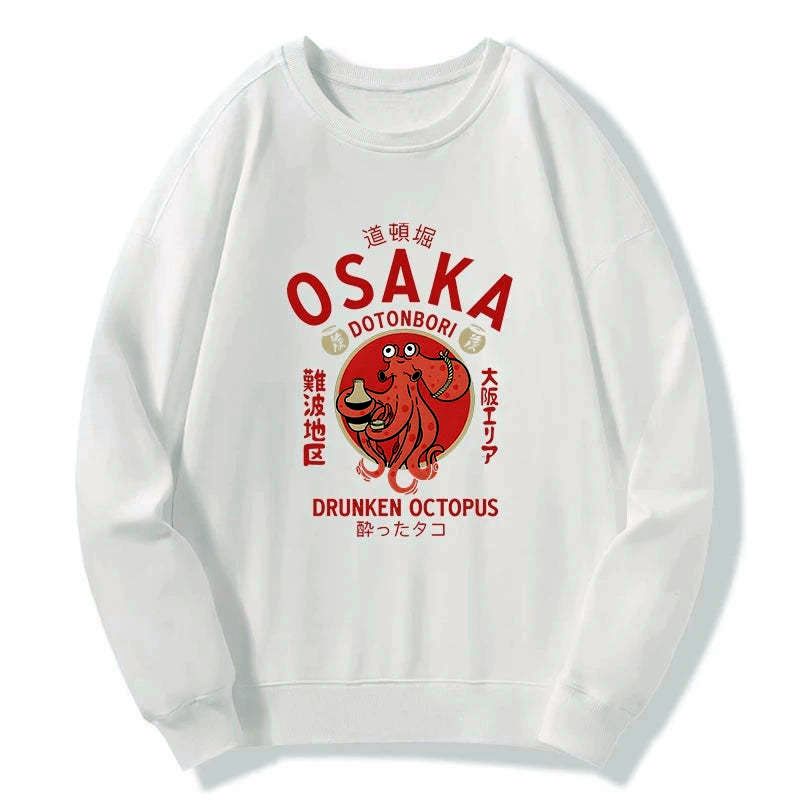 Japanese Octopus Sweatshirt for Daily Wear