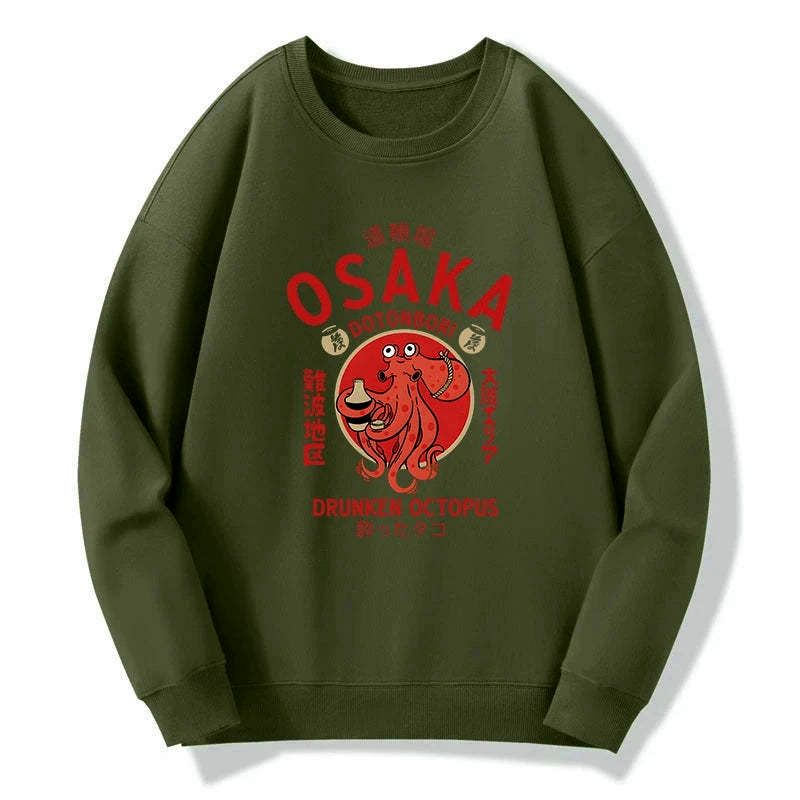 Kyoto-Lion Drunken Octopus Japan Sweatshirt