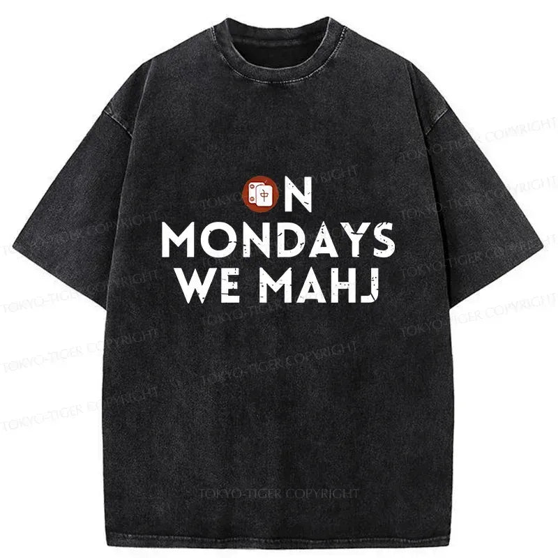 Japanese Washed Mahjong T-Shirt Unisex