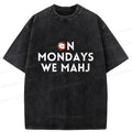 Japanese Washed Mahjong T-Shirt Unisex