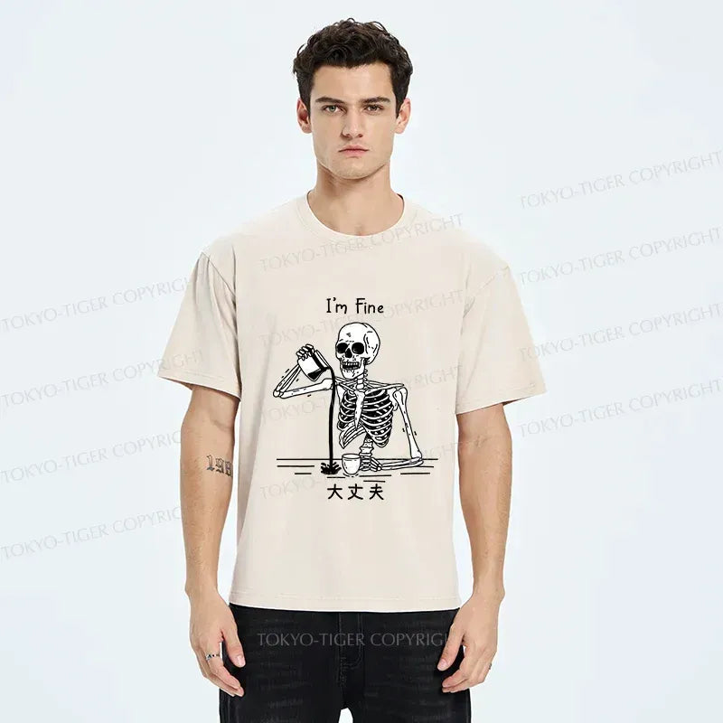 Japanese vintage skeleton t-shirt