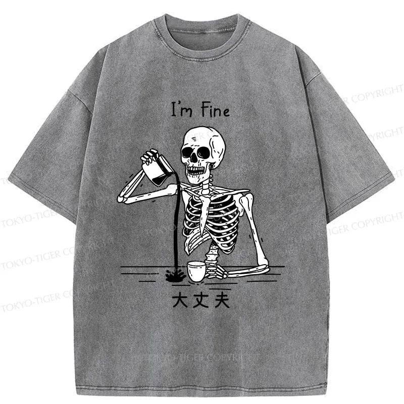 Japanese vintage skeleton t-shirt