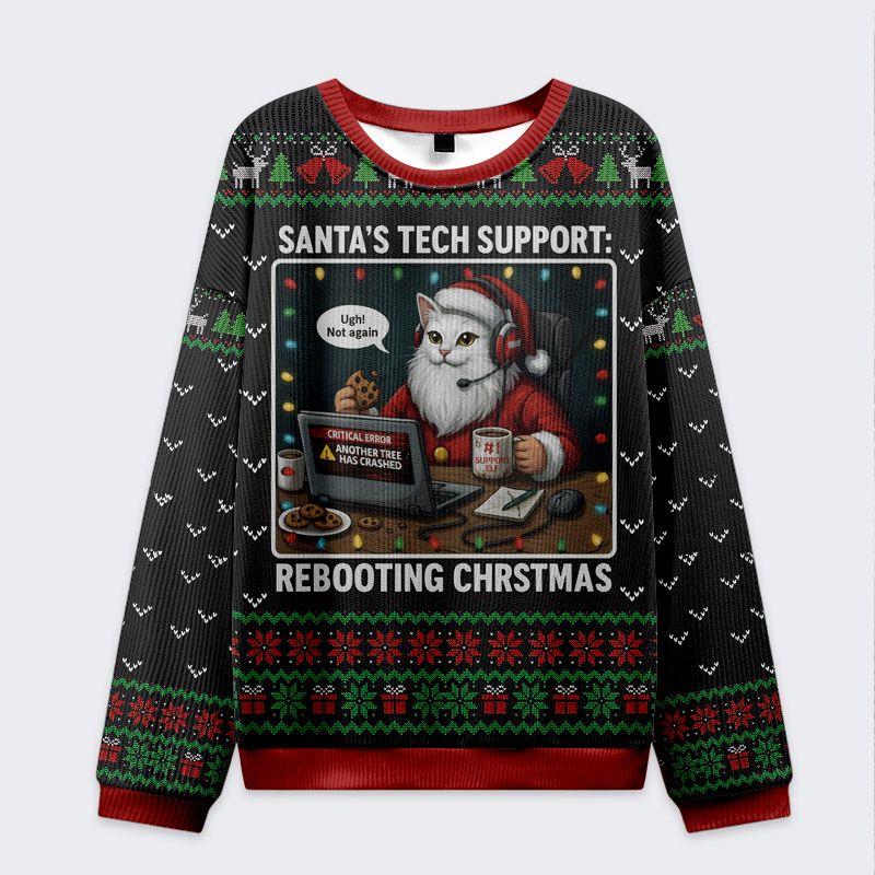 holiday cat sweatshirt best seller for christmas