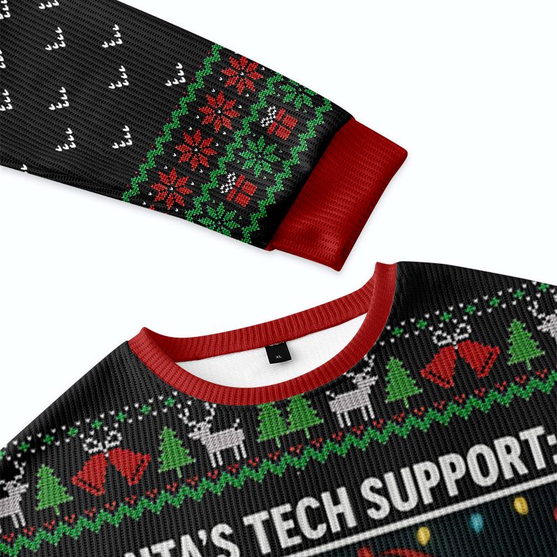 retro japanese cat christmas sweatshirt for men