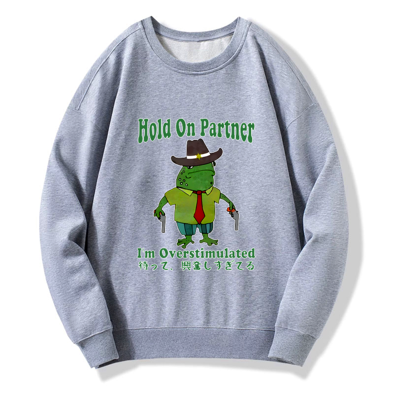 Kyoto-Lion Wait I'm Too Excited Sweatshirt