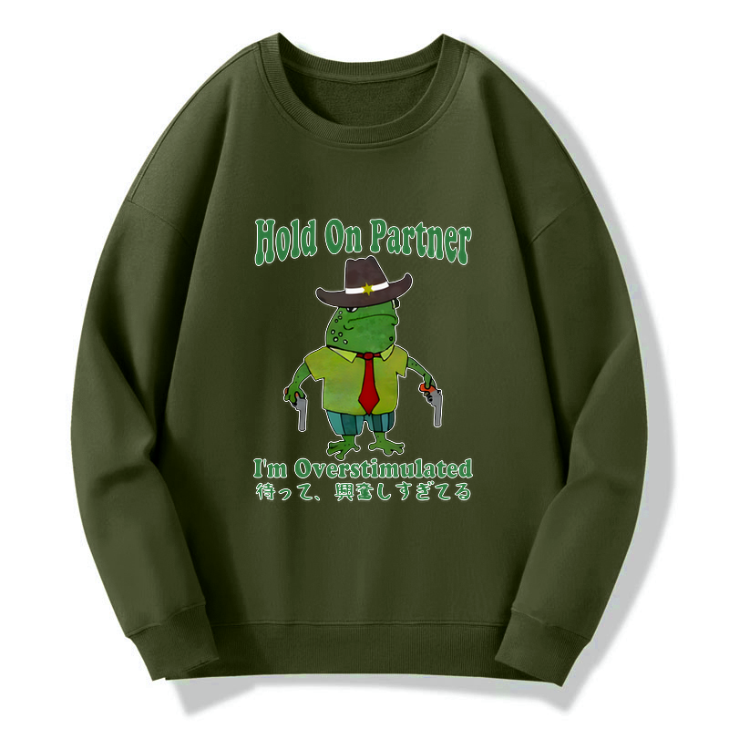 Kyoto-Lion Wait I'm Too Excited Sweatshirt