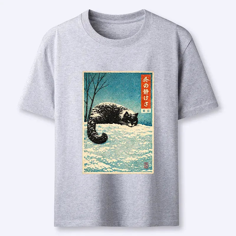 Vintage Winter Cat Tee Limited Edition