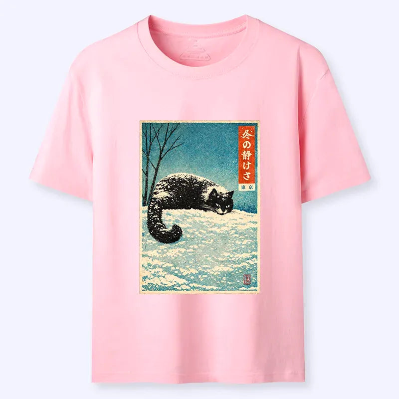 Classic Japanese Cat T-Shirt Best Seller