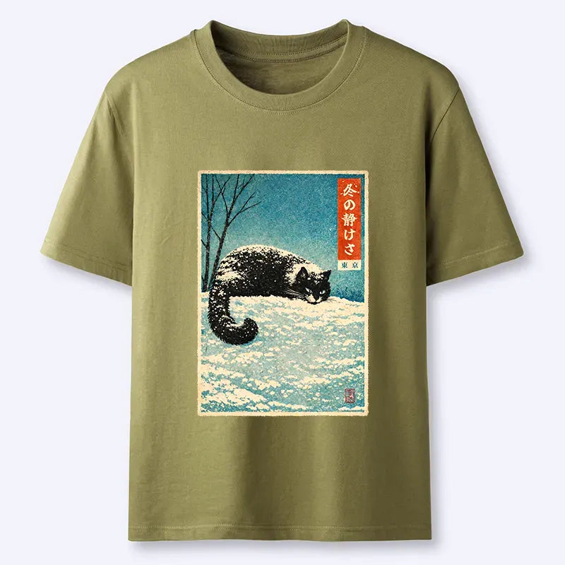Classic Japanese Cat T-Shirt Best Seller