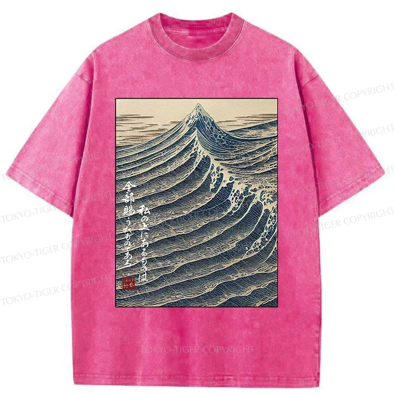 Japanese Ukiyo-e Washed T-Shirt