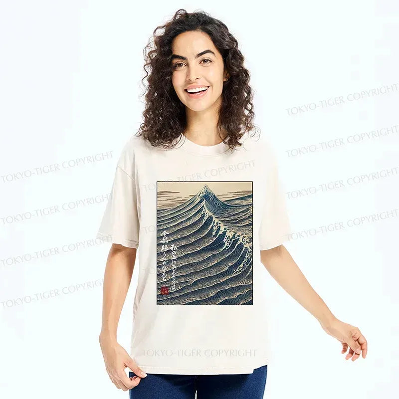 Japanese Ukiyo-e Washed T-Shirt