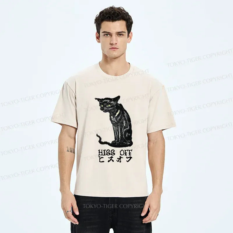 Black Cat Ukiyo-e T-Shirt for Anime Convention