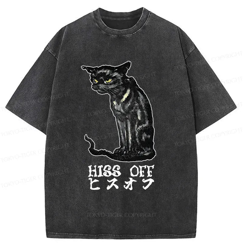Black Cat Ukiyo-e T-Shirt for Anime Convention