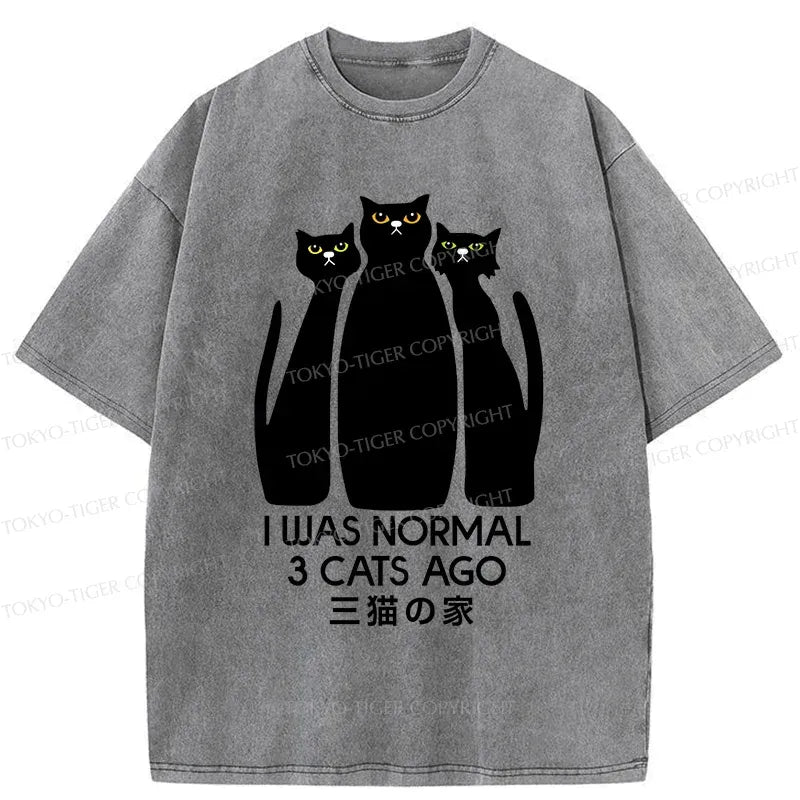 Japanese vintage cat t-shirt for daily wear