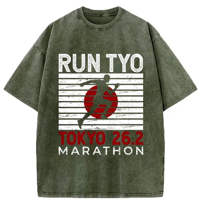 Tokyo Marathon Souvenir T-Shirt for Gift