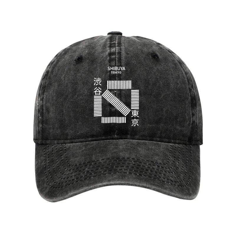 Shibuya crossing cap for travel