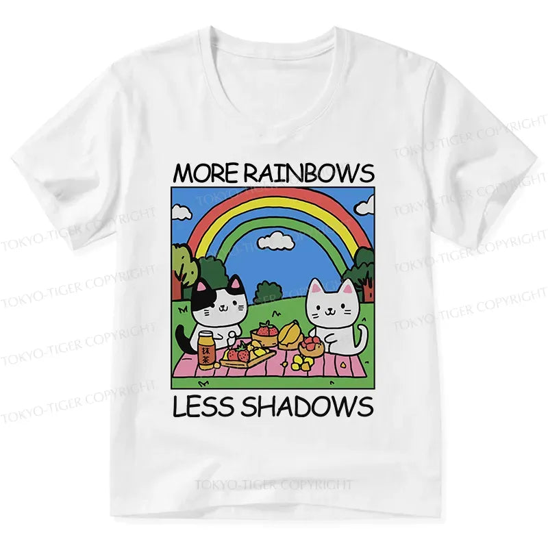 Kyoto-Lion More Rainbows Less Shadows V-Neck Classic T-Shirt