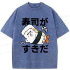 washed unisex tee for streetwear